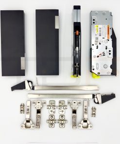 Комплект Aventos HF TOP25/39,высота корпуса 840-1200 мм,темно-серый, для складных дверей