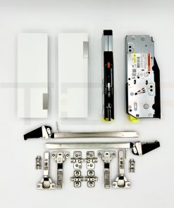 Комплект Aventos HF TOP25/35,высота корпуса 600-910 мм,белый шёлк, для складных дверей