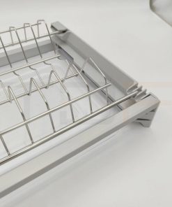 Сушка INOXA 2-уровневая в базу 500/16, с рамкой, поддон 1 шт пластик, отделка сталь 701/50XP.551A.F16 — изображение 3