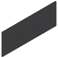 Заглушка для TANDEMBOX правая/левая, прямоугольная, симметричная, с принтом (blum), черная
